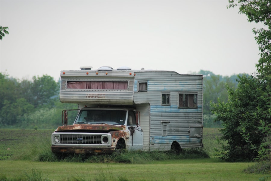 Photo trailer home skirting